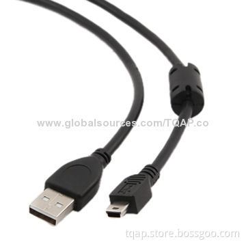A Plug to Mini-USB 5PM Plug USB 2.0 Cable